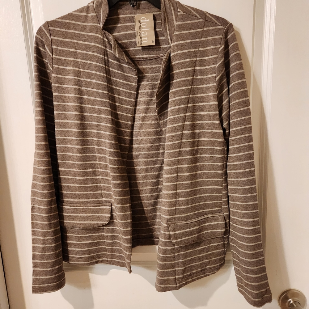 Dolan beige jacket, blazer size medium, made in USA.